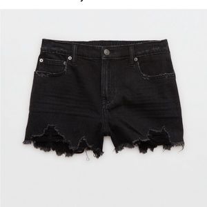 Aerie Daydreamer Denim Short Large Black